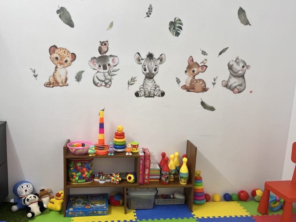 Child-friendly play corner at Carewhizz, a multispeciality clinic in Bangalore